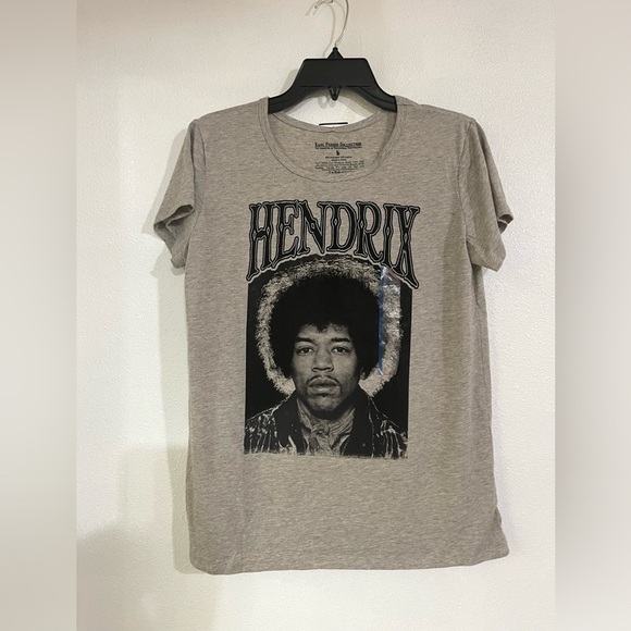 Jimi Hendrix rock T-shirt band summer festival size L Junior NWT - Picture 1 of 3